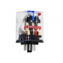 رله 48 ولت DC سه کنتاکت 10 آمپر 11 پین برند HONGFA | مدل HF10FH/048D-3ZDT -H TYPE 