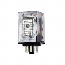 رله 12 ولت DC سه کنتاکت 10 آمپر 11 پین برند HONGFA | مدل  HF10FH/012D-3ZDT -H TYPE 
