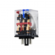 رله 12 ولت DC سه کنتاکت 10 آمپر 11 پین برند HONGFA | مدل  HF10FH/012D-3ZDT -H TYPE 