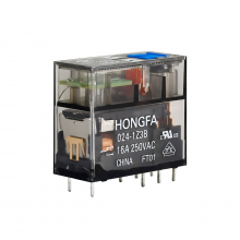 رله 24 ولت DC  تک  کنتاکت 16 آمپر 8 پین برند HONGFA | مدل HF115FP-024-1Z3B