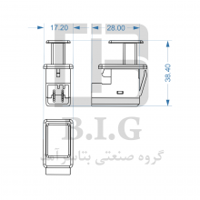 کلید چراغ صندوق عقب پژو، سمند، دنا	