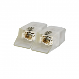 رله فن دو قلو شیشه‌ای پراید | رله فن دوقلو شیشه‌ای برای کنترل فن، بوق و مه‌شکن خودرو 